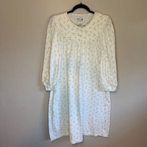 Komar Kids Cream Floral Pajama Dress